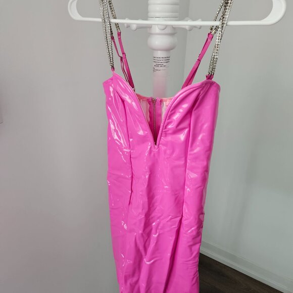 Wet look mini dress - Picture 4 of 4